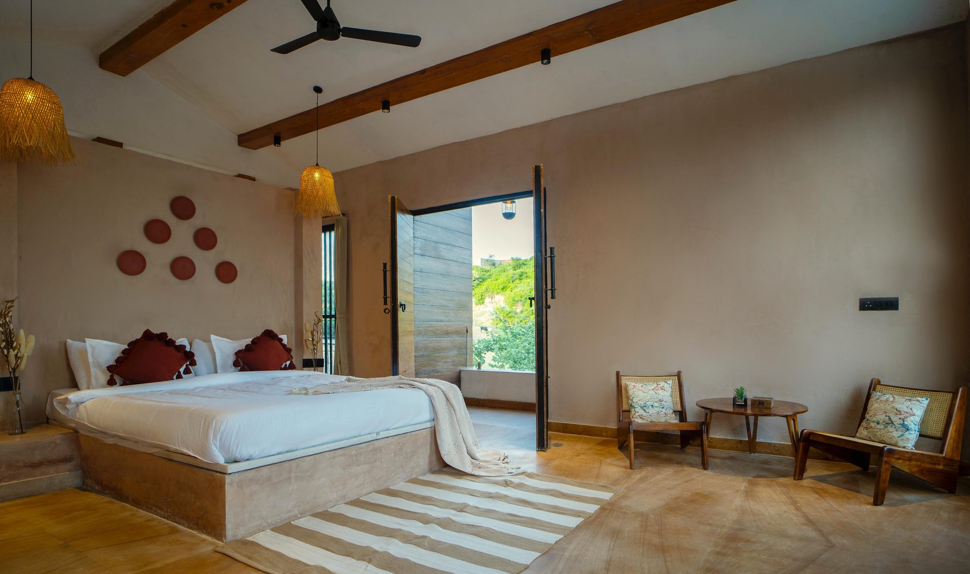 Niva Villa interior - Authentic Rajasthani design with modern comfort