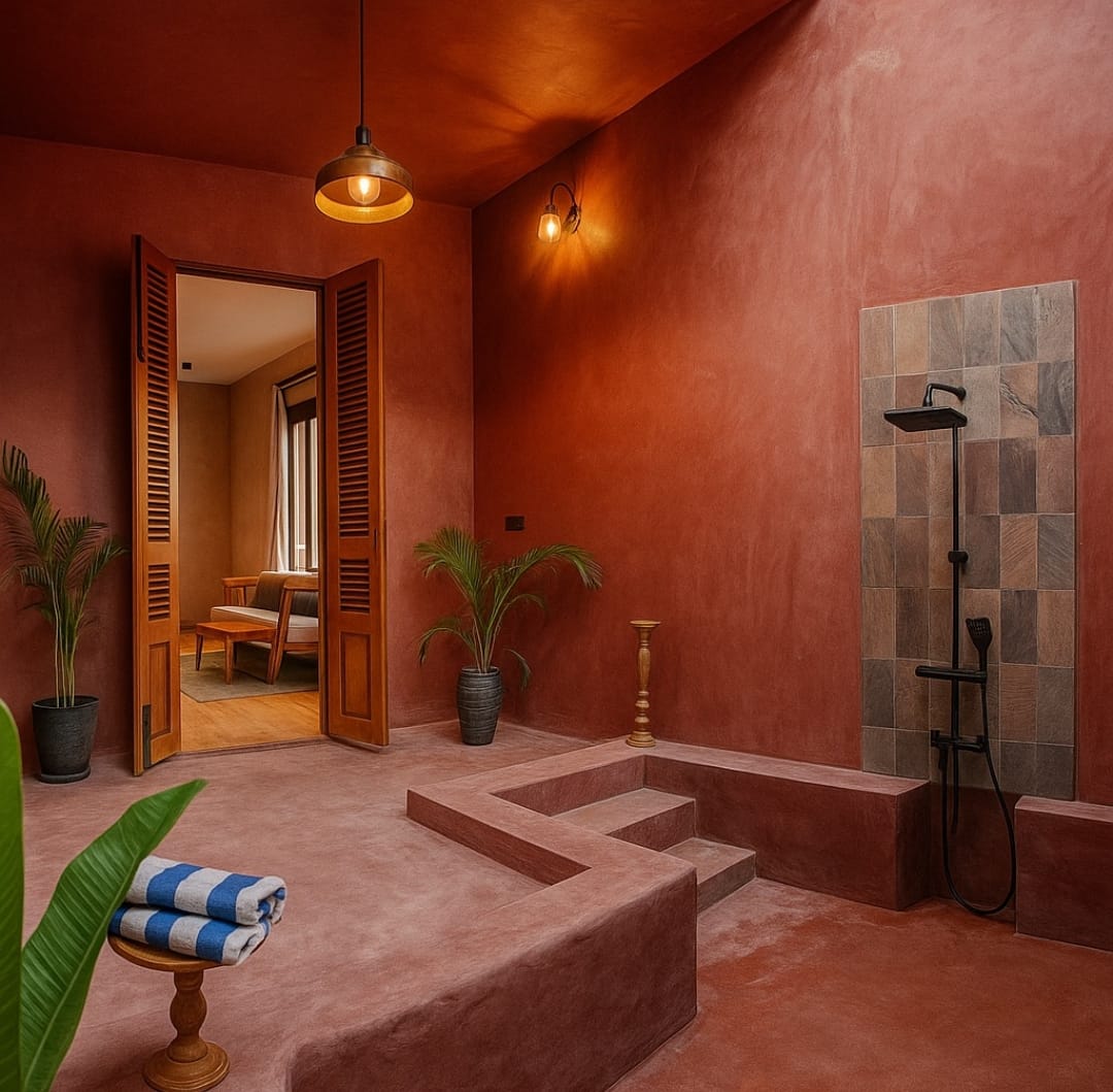 Niva Villa - Cozy bedroom with village-inspired authentic interiors